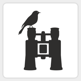 Bird on binoculars Magnet